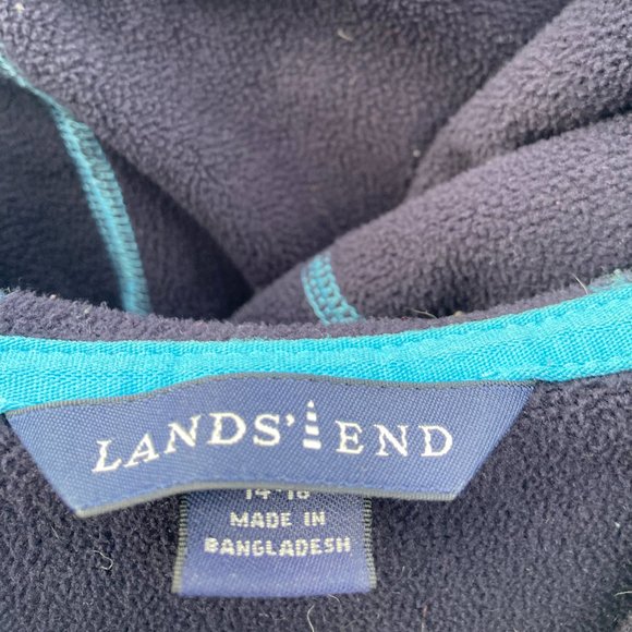 Lands' End Women's Long-Sleeved Zip-Up Hoodie SIZE 14-16 - Picture 9 of 10